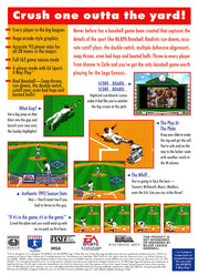 
MLBPA Baseball | Genesis | back cover 1