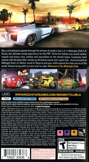 
Midnight Club: L.A. Remix | PSP | back cover 1