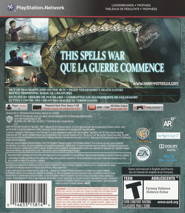 
Harry Potter and the Deathly Hallows: Part 1 | PlayStation 3 | back cover 1