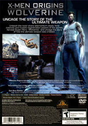 
X-Men Origins: Wolverine | PlayStation 2 | back cover 1 | Region: North America | Source: LaunchBox