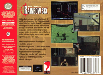 
Tom Clancy's Rainbow Six | Nintendo 64 | back cover 1