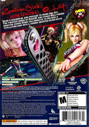 
Lollipop Chainsaw | Xbox 360 | back cover 1