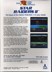 
Star Raiders II | Atari XEGS | back cover 1
