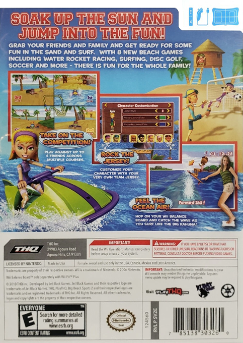
Big Beach Sports 2 | Wii | back cover 1 | Region: North America | Source: LaunchBox