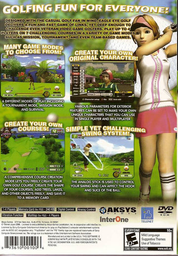 
Eagle Eye Golf | PlayStation 2 | back cover 1