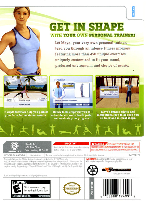 
My Fitness Coach | Wii | back cover 1
