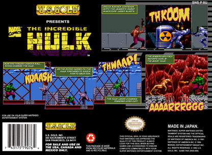 
The Incredible Hulk | SNES | back cover 1