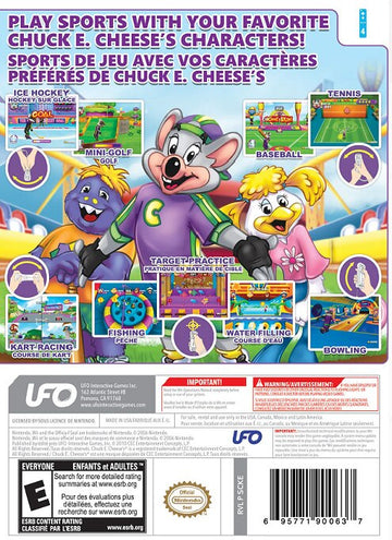 
Chuck E. Cheese's Sports Games | Wii | back cover 1