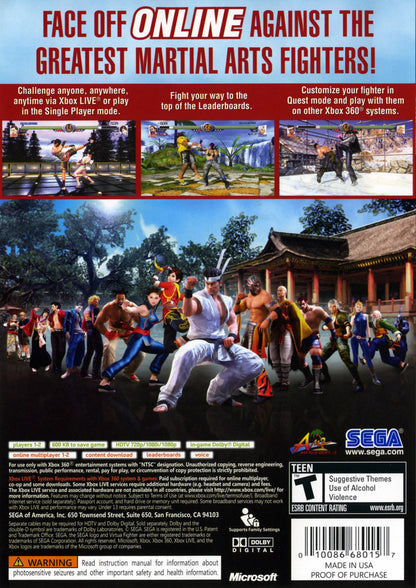 
Virtua Fighter 5: Online | Xbox 360 | back cover 1 | Region: North America | Source: LaunchBox
