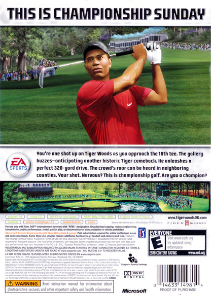 
Tiger Woods PGA Tour 06 | Xbox 360 | back cover 1