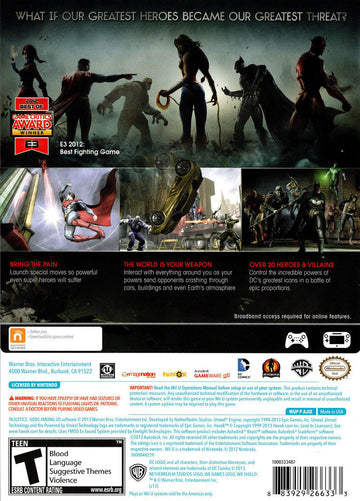 
Injustice: Gods Among Us | Wii U | back cover 1