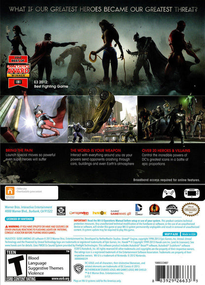 
Injustice: Gods Among Us | Wii U | back cover 1