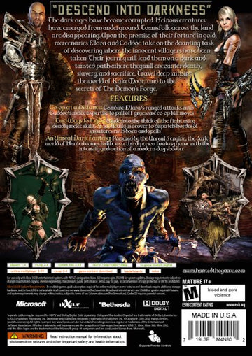 
Hunted: The Demon's Forge | Xbox 360 | back cover 1