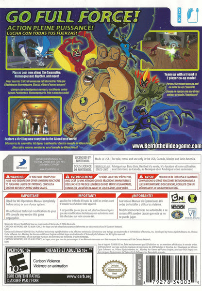 
Ben 10: Alien Force | Wii | back cover 1 | Region: North America | Source: LaunchBox