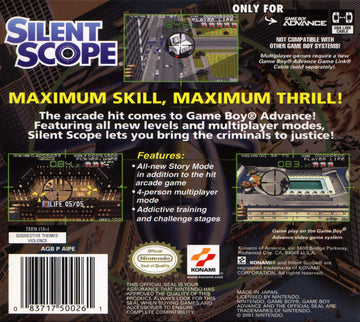 
Silent Scope | Game Boy Advance | back cover 1