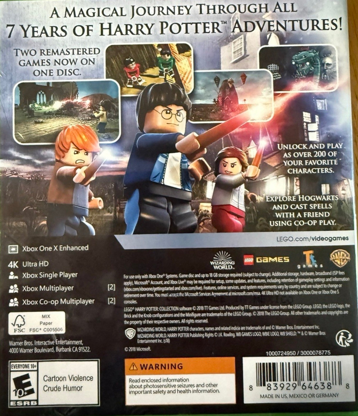 
LEGO Harry Potter Collection | Xbox One | back cover 1