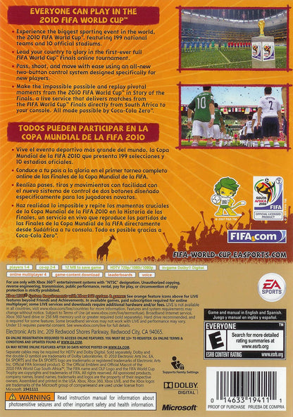 
2010 FIFA World Cup South Africa | Xbox 360 | back cover 1