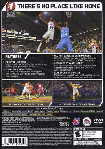 
NCAA March Madness 07 | PlayStation 2 | back cover 1 | Region: North America | Source: LaunchBox