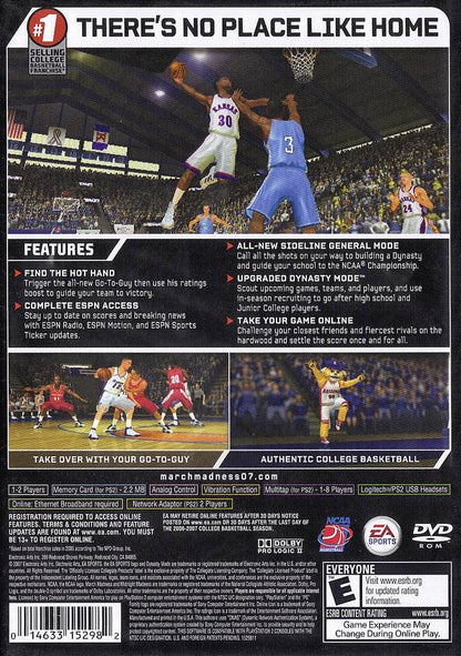 
NCAA March Madness 07 | PlayStation 2 | back cover 1 | Region: North America | Source: LaunchBox