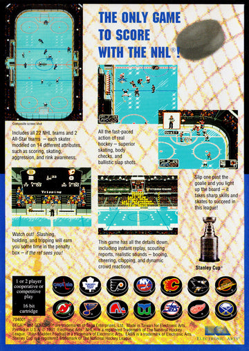 
NHL Hockey | Genesis | back cover 1