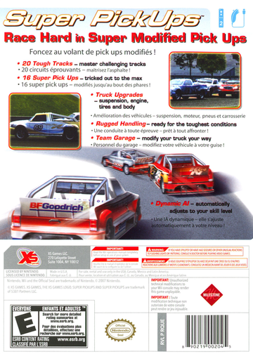 
Super PickUps | Wii | back cover 1