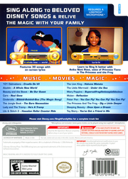 
Disney Sing It: Family Hits | Wii | back cover 1