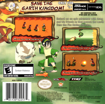 
Avatar: The Last Airbender - The Burning Earth | Nintendo DS | back cover 1