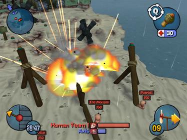 Worms 3D | GameCube | gameplay screenshot 1 | Region: North America | Source: LaunchBox