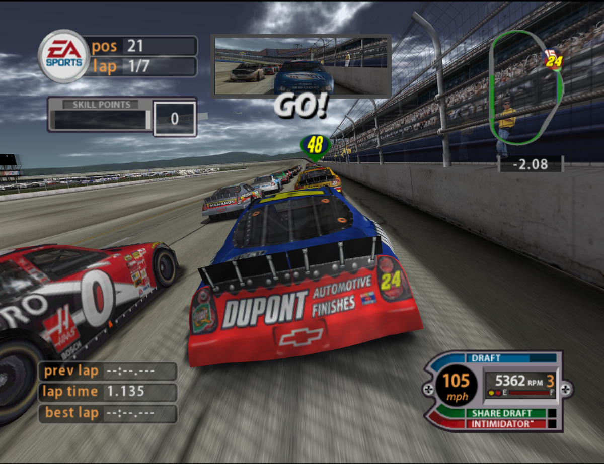 
NASCAR 2005: Chase for the Cup | GameCube | gameplay screenshot 2