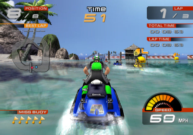 Wave Rally | PlayStation 2 | gameplay screenshot 1 | Region: North America | Source: LaunchBox