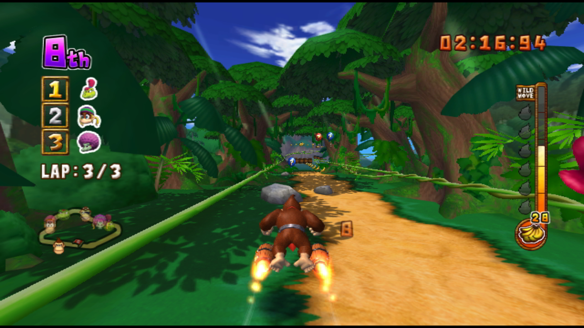 Donkey Kong Barrel Blast | Wii | gameplay screenshot 4