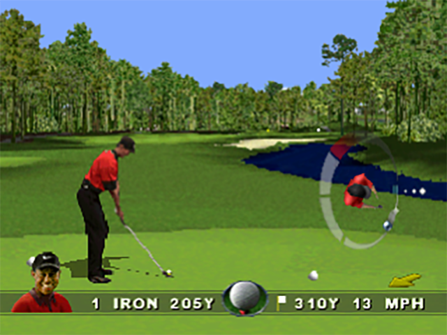Tiger Woods '99 PGA Tour Golf | PlayStation | gameplay screenshot 1 | Region: North America | Source: LaunchBox