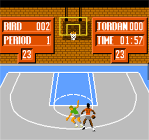 
Jordan vs. Bird: One On One | NES | gameplay screenshot 1