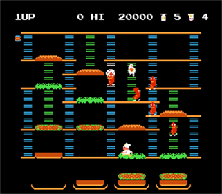 
BurgerTime | NES | gameplay screenshot 1