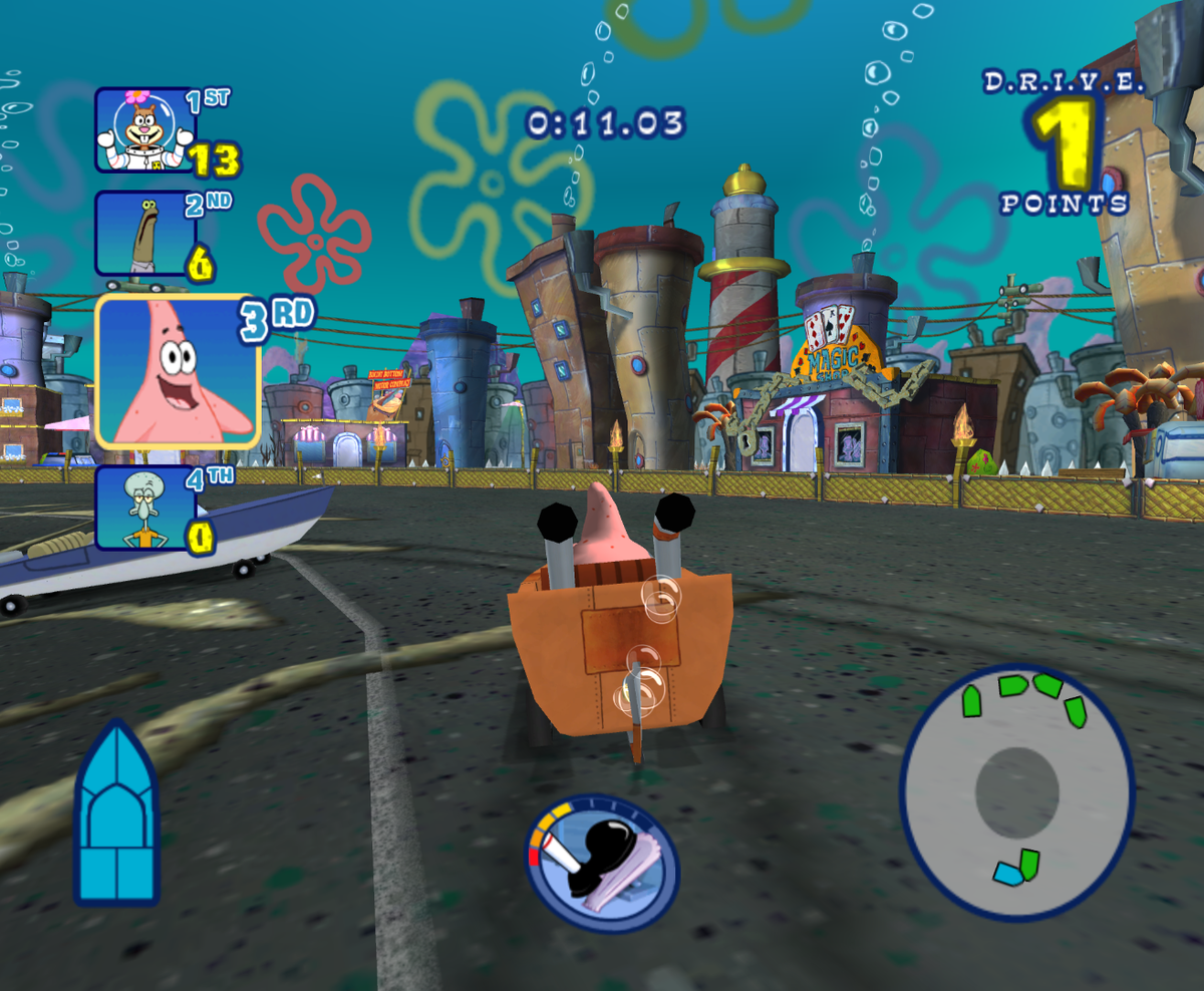 
SpongeBob's Boating Bash | Wii | gameplay screenshot 1