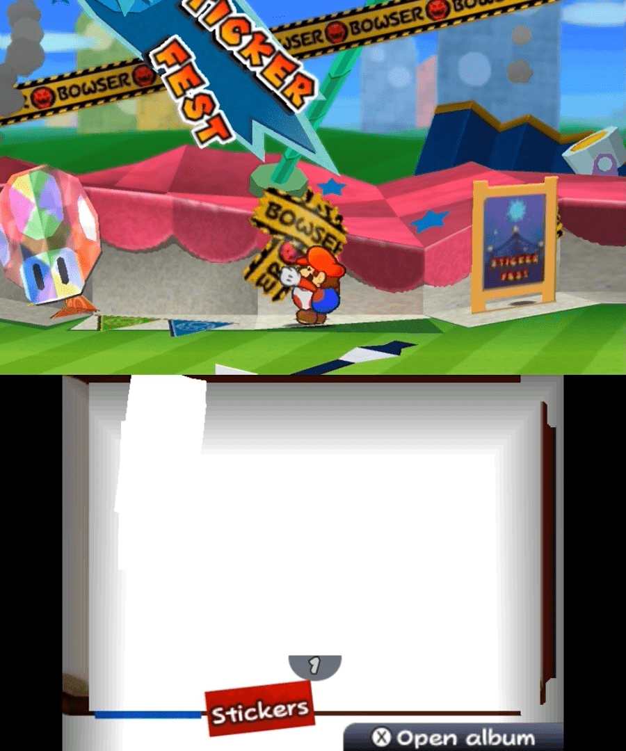 
Paper Mario: Sticker Star | Nintendo 3DS | gameplay screenshot 4
