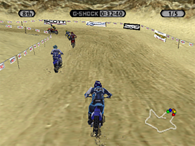 Supercross Circuit | PlayStation | gameplay screenshot 1 | Region: North America | Source: LaunchBox