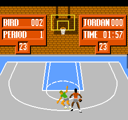 
Jordan vs. Bird: One On One | NES | gameplay screenshot 1