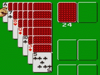 Poker Face Paul's Solitaire | Game Gear | gameplay screenshot 2
