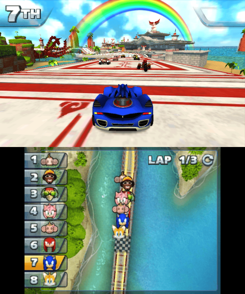
Sonic & All-Stars Racing: Transformed | Nintendo 3DS | gameplay screenshot 5