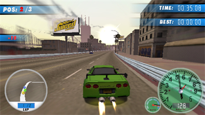 
Juiced: Eliminator | PSP | gameplay screenshot 1 | Region: North America | Source: LaunchBox