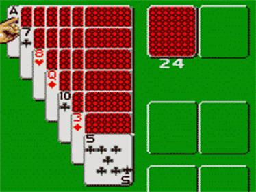 
Poker Face Paul's Solitaire | Game Gear | gameplay screenshot 1