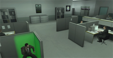 
The Matrix: Path of Neo | PlayStation 2 | cinematic screenshot - office scene