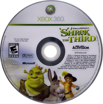 
Shrek the Third | Xbox 360 | game disc/cartridge 1 | Region: North America | Source: LaunchBox