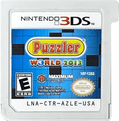 
Puzzler World 2013 | Nintendo 3DS | game disc/cartridge 1