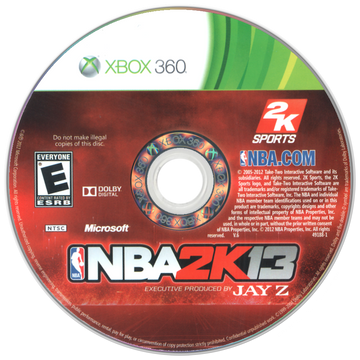 
NBA 2K13 | Xbox 360 | game disc/cartridge 1 | Region: North America | Source: LaunchBox