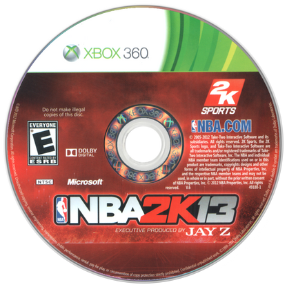 
NBA 2K13 | Xbox 360 | game disc/cartridge 1 | Region: North America | Source: LaunchBox