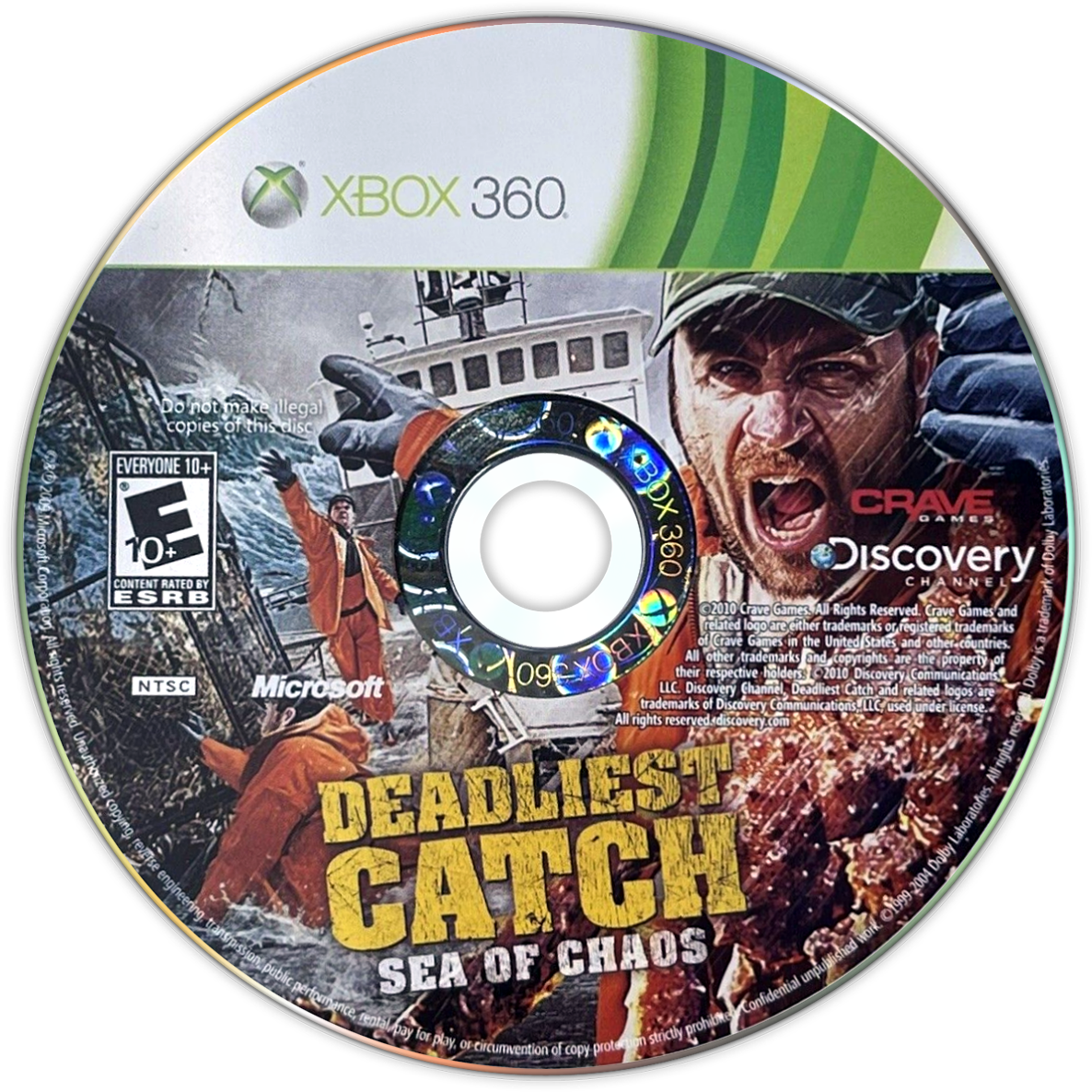 Deadliest Catch: Sea of Chaos | Xbox 360 | game disc/cartridge 1 | Region: North America | Source: LaunchBox