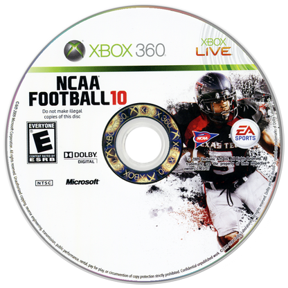 
NCAA Football 10 | Xbox 360 | game disc/cartridge 1 | Region: North America | Source: LaunchBox