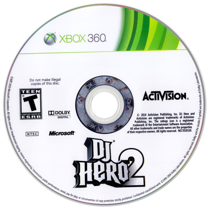 
DJ Hero 2 | Xbox 360 | game disc/cartridge 1 | Region: North America | Source: LaunchBox